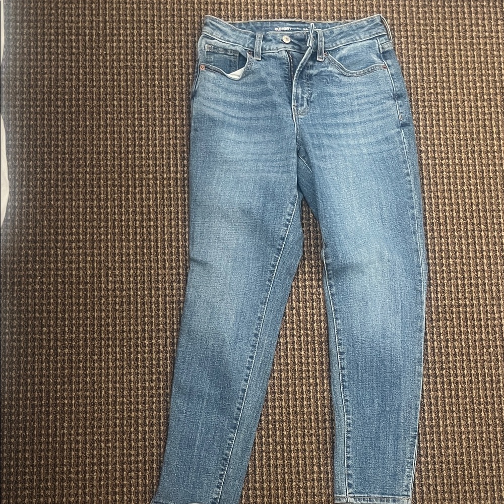 Old Navy Women's Straight Leg Blue Jeans